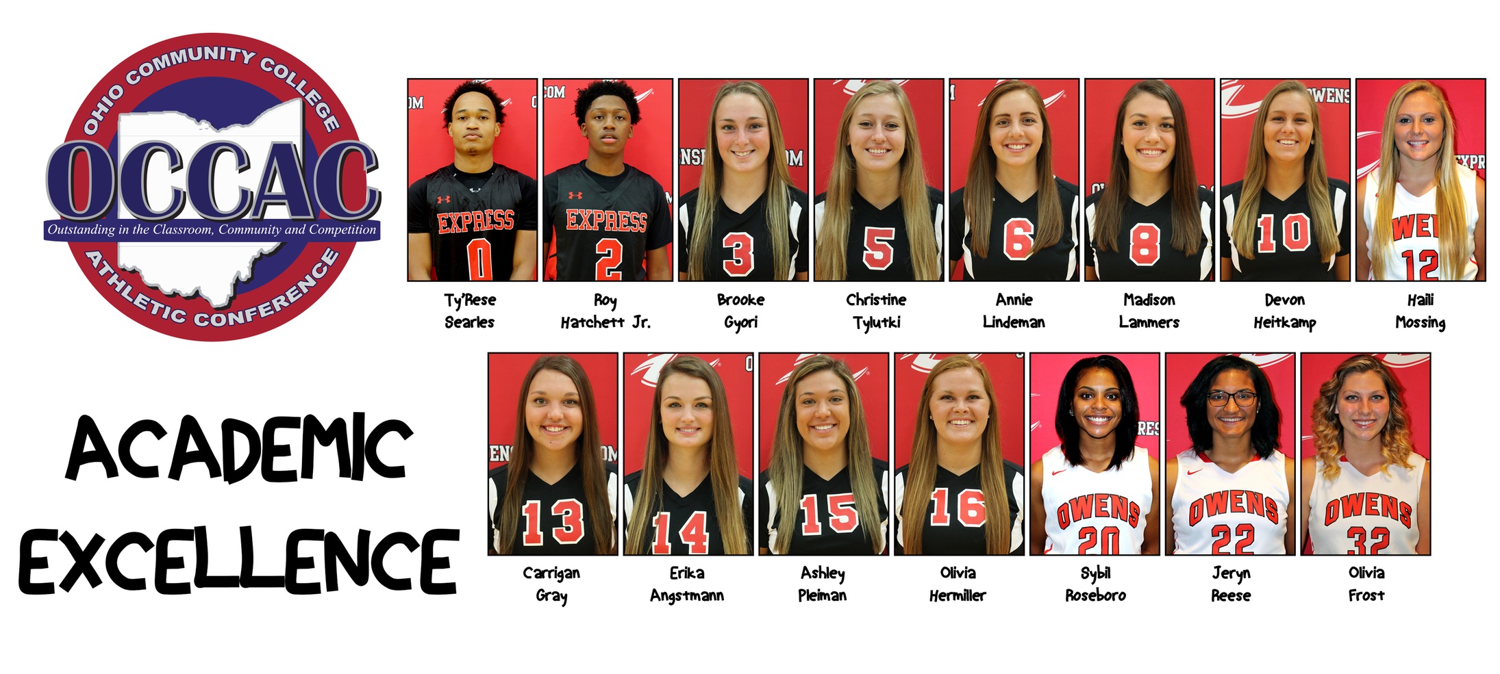 15 Owens Student-Athletes Land Spot On OCCAC's Spring All-Academic Team