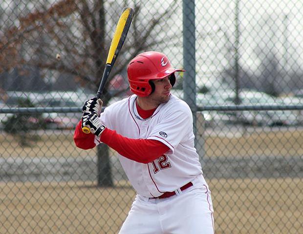 Zach Kazmierski, pictured here, had a solid day offensively for the Express against Heidelberg JV. Photo by Nicholas Huenefeld/Owens Sports Information