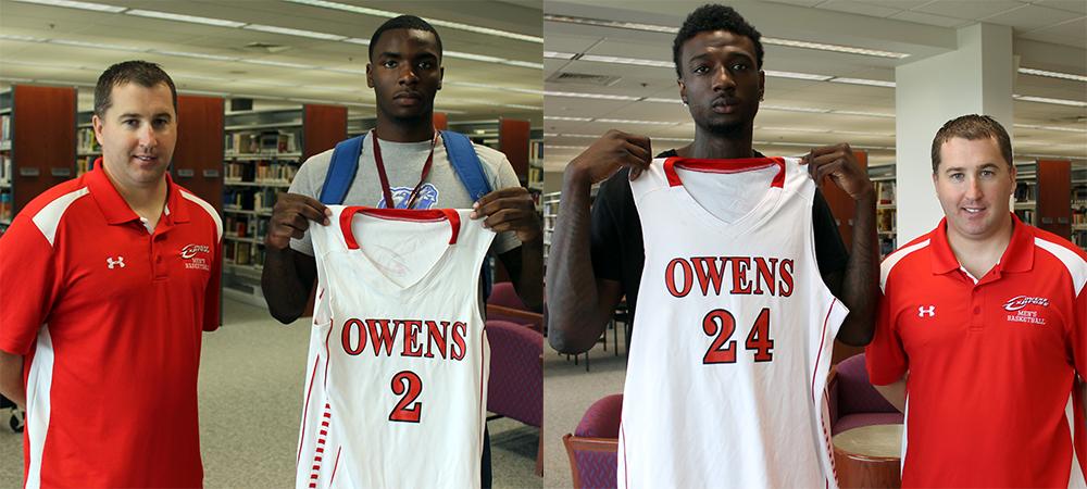 Shondell Jackson and Jaylen Tucker (L to R) will bring an infusion of experience and talent to next year's roster. Photos by Nicholas Huenefeld/Owens Sports Information