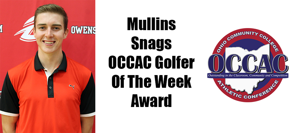 Mullins Captures OCCAC Golfer of the Week Award
