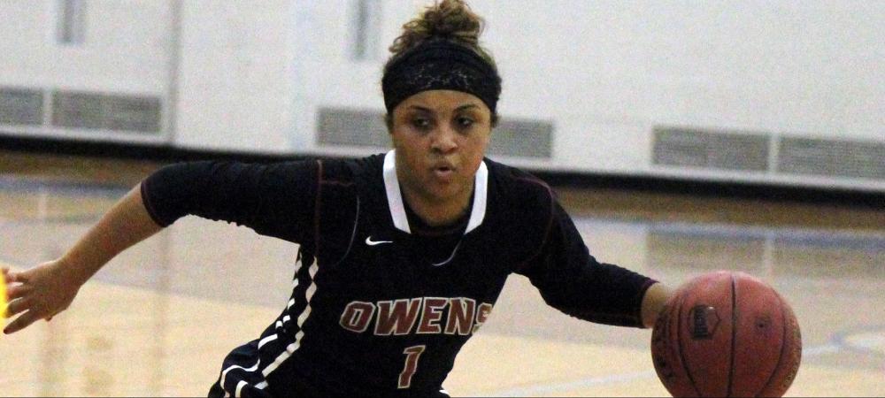 Briana Williams had a team-high eight assists today. Photo by Owens Sports Information