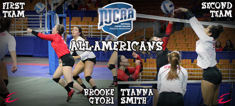 Owens Volleyball Sophomores Gyori, Smith Named NJCAA All-Americans