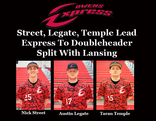 Express Offense Explodes, Street Tosses CG As Express Baseball Splits With Lansing